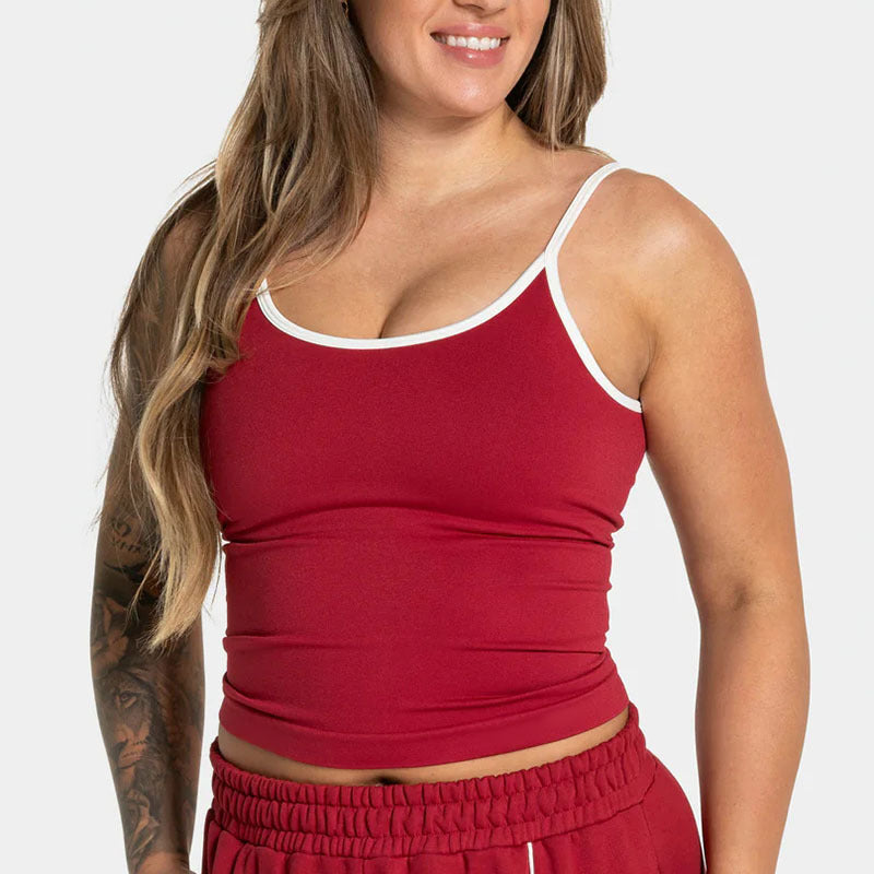 Contrast Color Shockproof Yoga Set Women Four-Piece Bra Shorts Vest Trousers