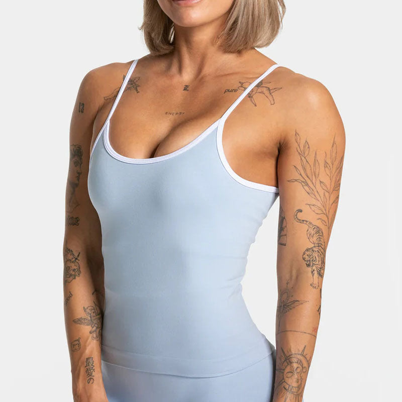 Contrast Color Shockproof Yoga Set Women Four-Piece Bra Shorts Vest Trousers