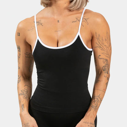Contrast Color Shockproof Yoga Set Women Four-Piece Bra Shorts Vest Trousers