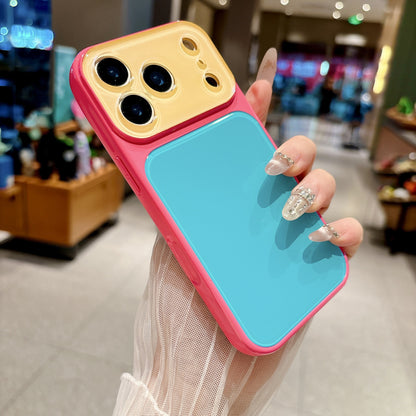 Contrasting Color Acrylic Phone Case for iPhone Models