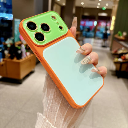 Contrasting Color Acrylic Phone Case for iPhone Models