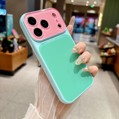 Contrasting Color Acrylic Phone Case for iPhone Models