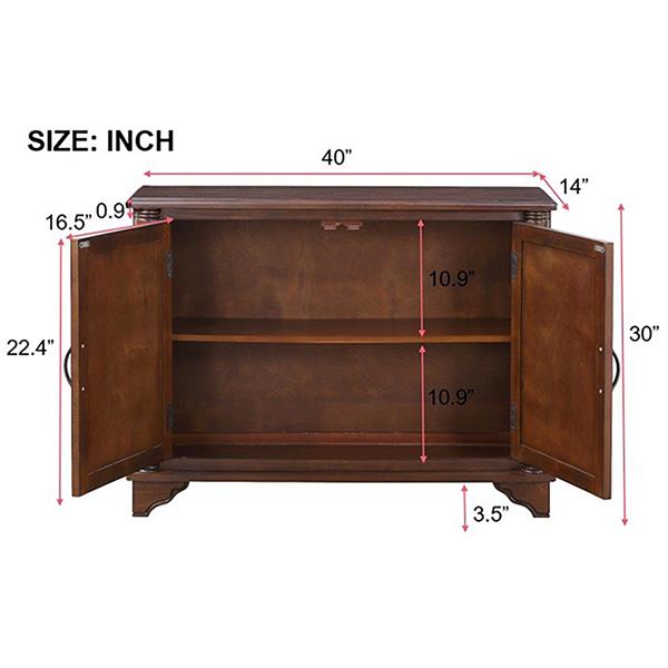 Control table with storage shelves