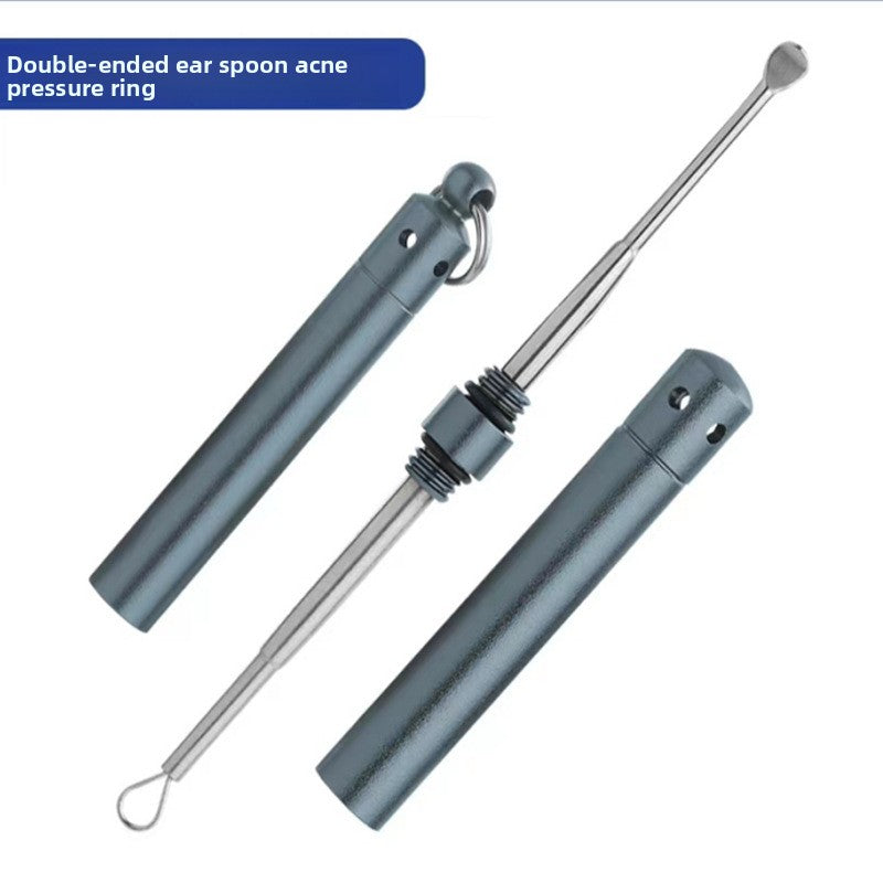 Convenient double-headed acne needle