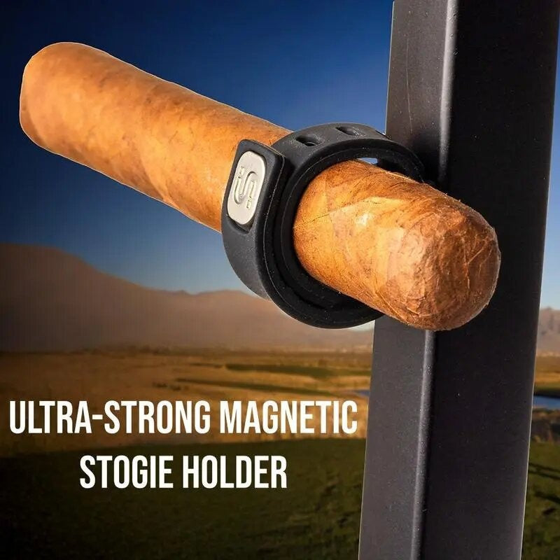 Convenient magnetic cigar clip holder