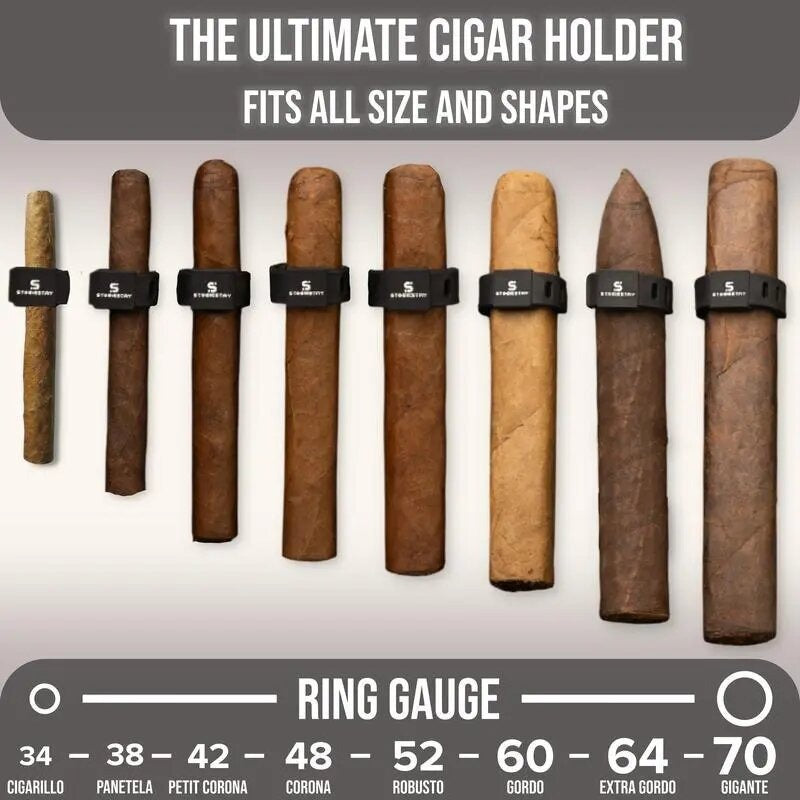 Convenient magnetic cigar clip holder