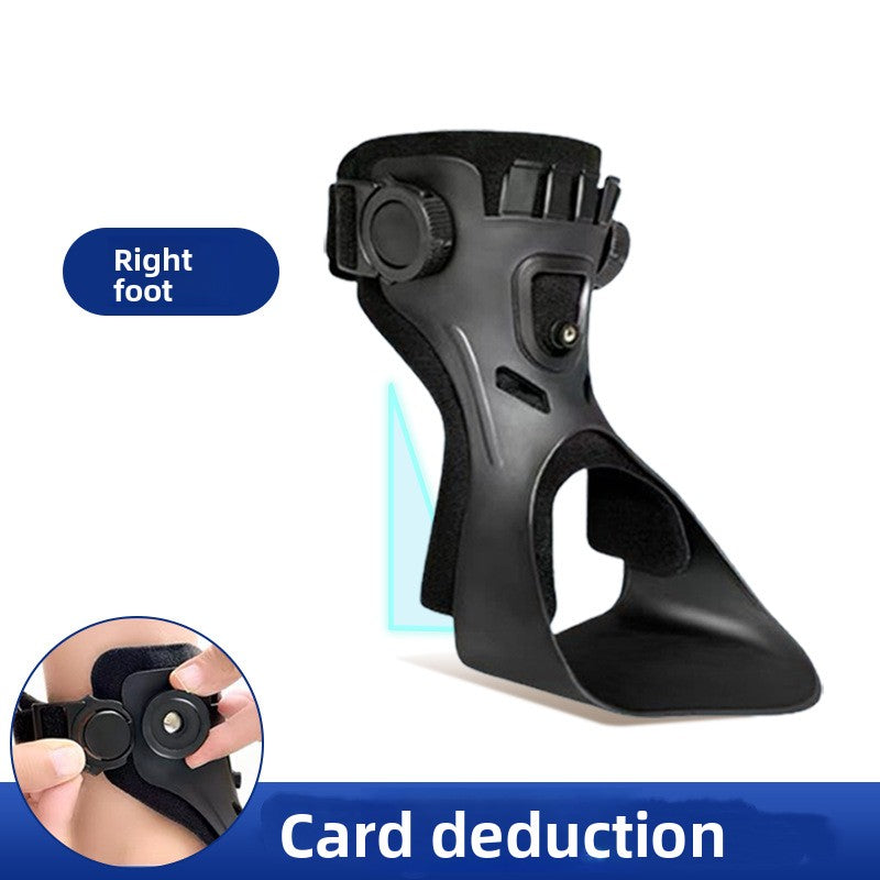 Convenient snap-on foot drop orthosis