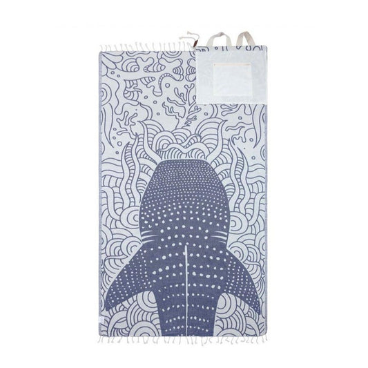 Convertible beach towel bag