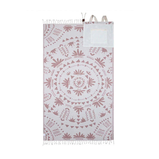 Convertible beach towel bag