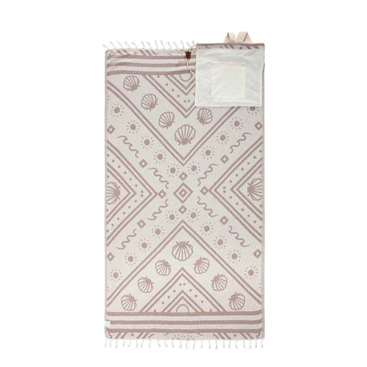 Convertible beach towel bag
