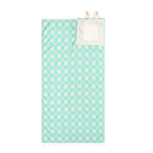 Convertible beach towel bag