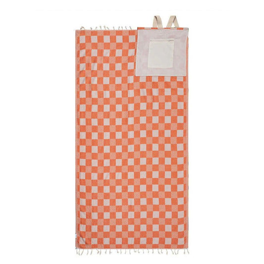 Convertible beach towel bag
