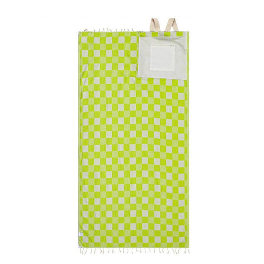 Convertible beach towel bag