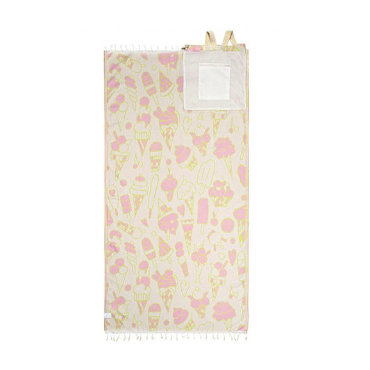 Convertible beach towel bag