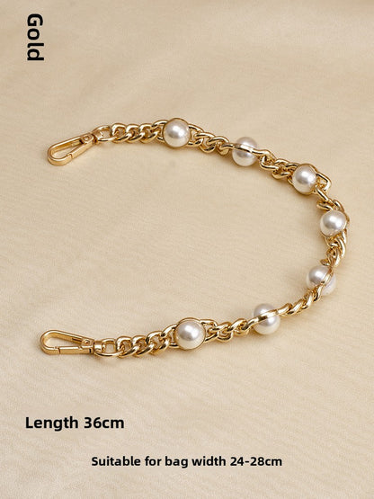 Convertible Pearl Accent Bag Strap