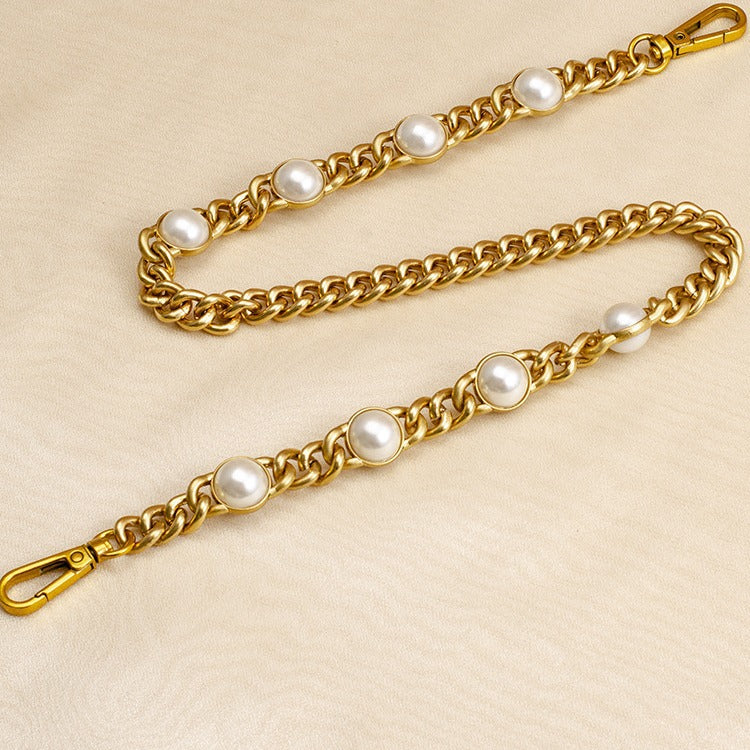 Convertible Pearl Accent Bag Strap