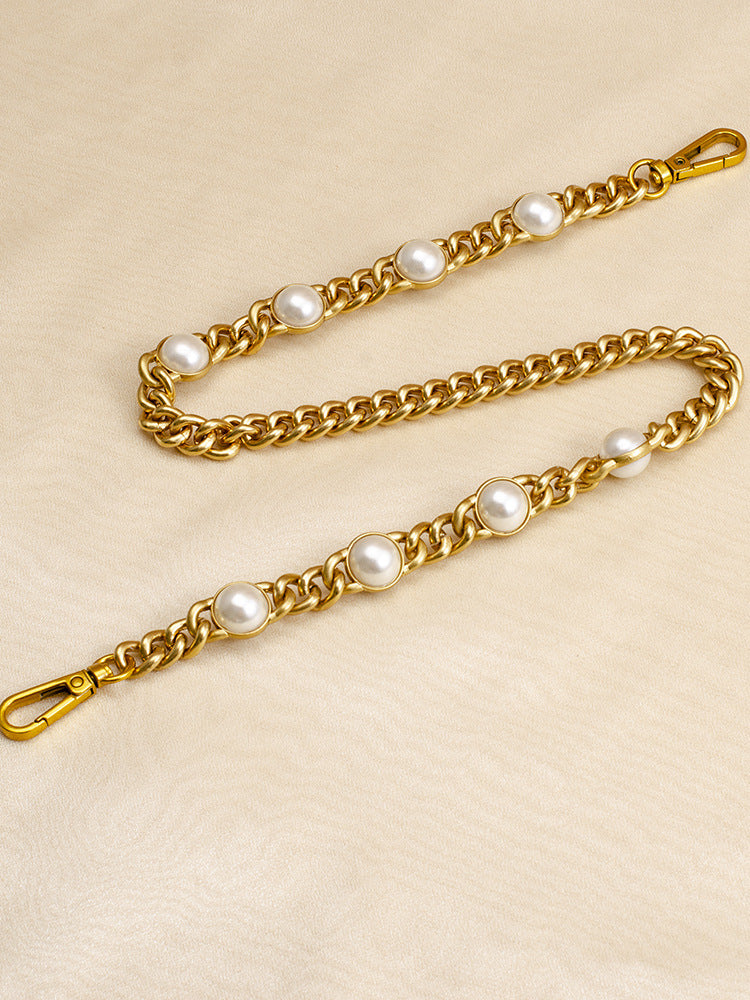 Convertible Pearl Accent Bag Strap