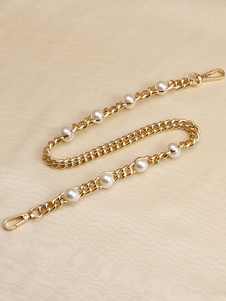 Convertible Pearl Accent Bag Strap