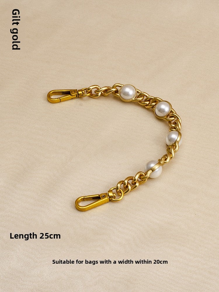 Convertible Pearl Accent Bag Strap