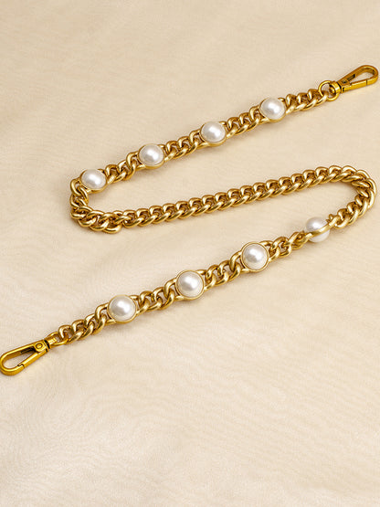 Convertible Pearl Accent Bag Strap