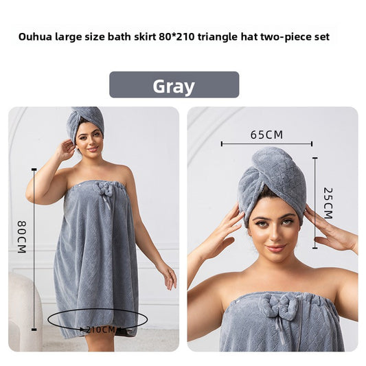 Convertible, wrapable, plus-size bathrobe
