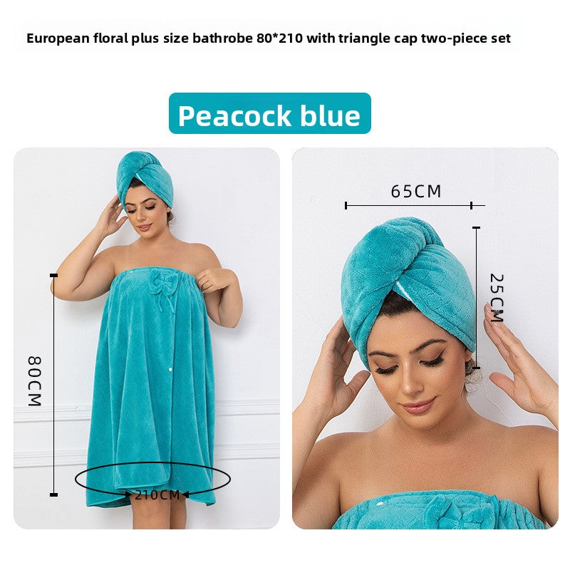 Convertible, wrapable, plus-size bathrobe