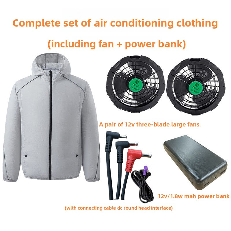 Cooling Fan Vest Air Conditioning Work Vest with Reflective Strips