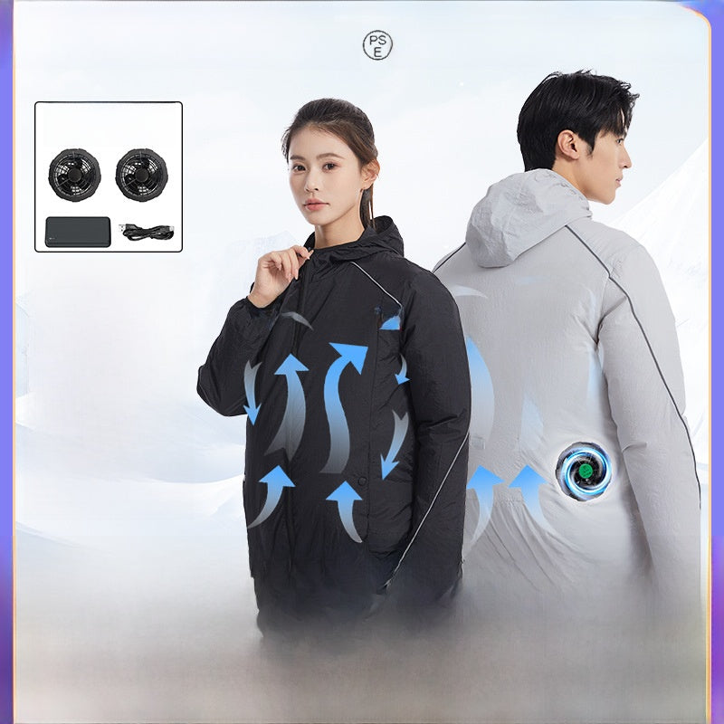 Cooling Fan Vest for Outdoor Work and Fishing