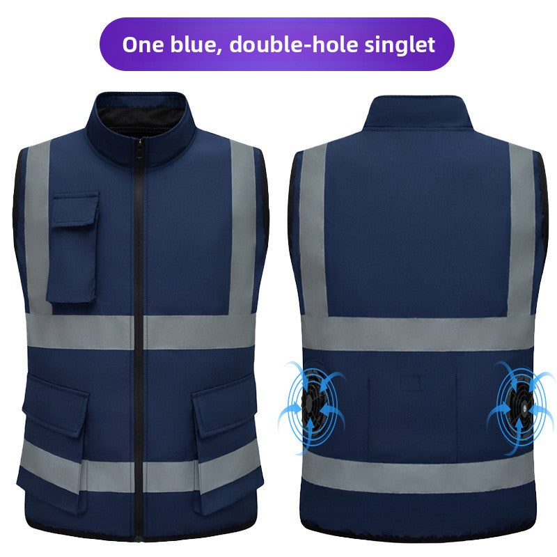 Cooling Fan Vest for Outdoor Work and Fishing