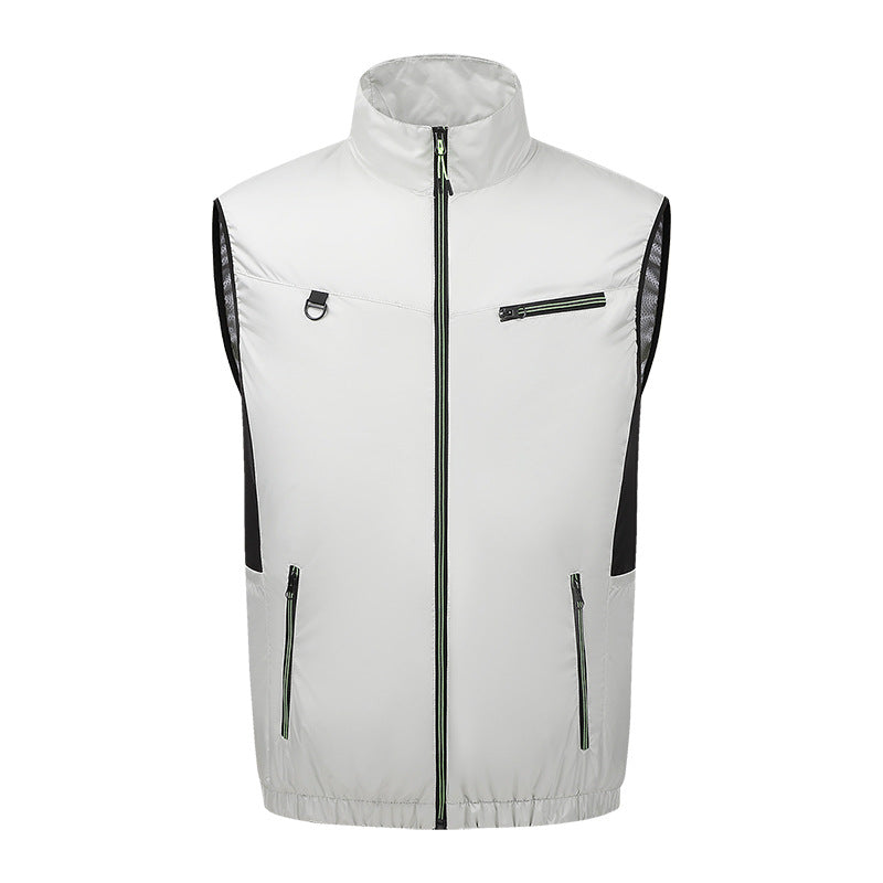 Cooling Fan Vest for Summer Outdoor Work Heat Protection