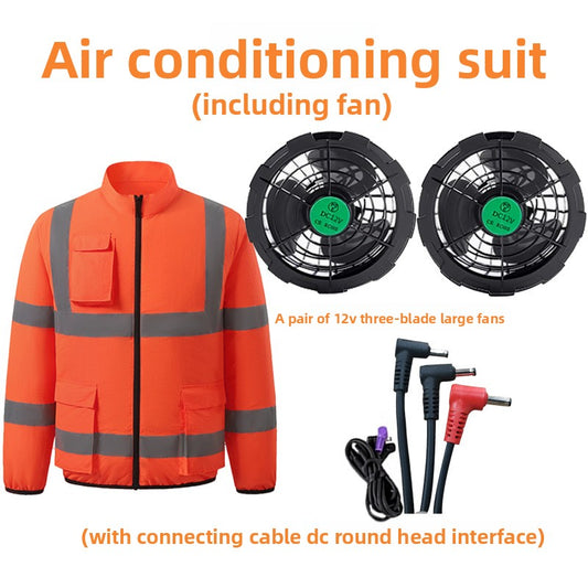 Cooling Fan Vest Work Safety Vest Reflective