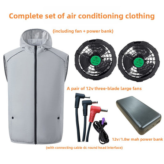 Cooling Fan Vest Work Safety Vest Reflective