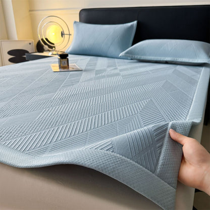 Cooling Ice Silk Bed Mat Set