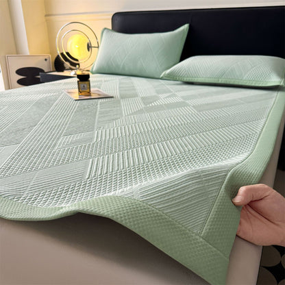 Cooling Ice Silk Bed Mat Set