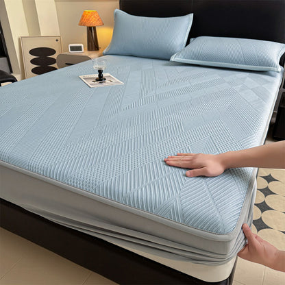 Cooling Ice Silk Bed Mat Set