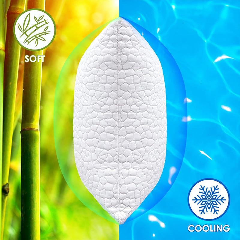 Cooling Memory Foam Pillow with Bamboo Fiber Cover