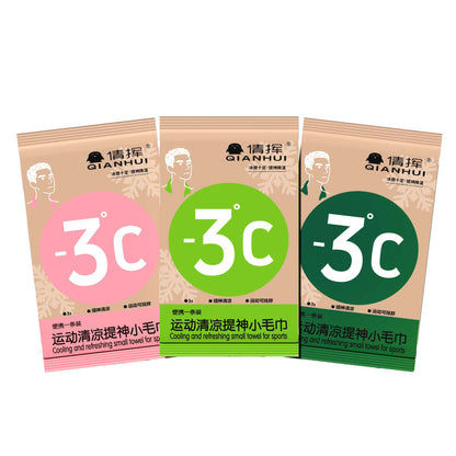 Cooling towel wipes