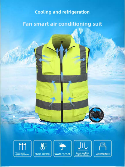 Cooling Vest with Fans for Outdoor Work