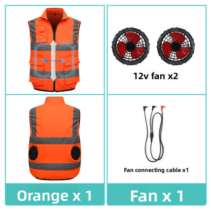 Cooling Vest with Fans for Outdoor Work
