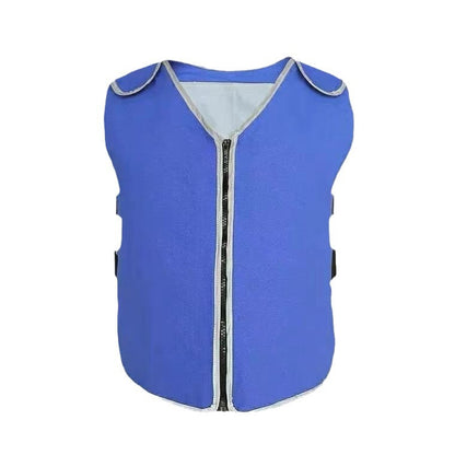 Cooling Vest with Ice Compartments