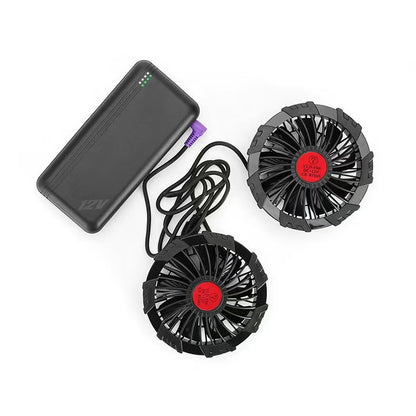 Cooling Vest with Reflective Strips and Built-in Fans