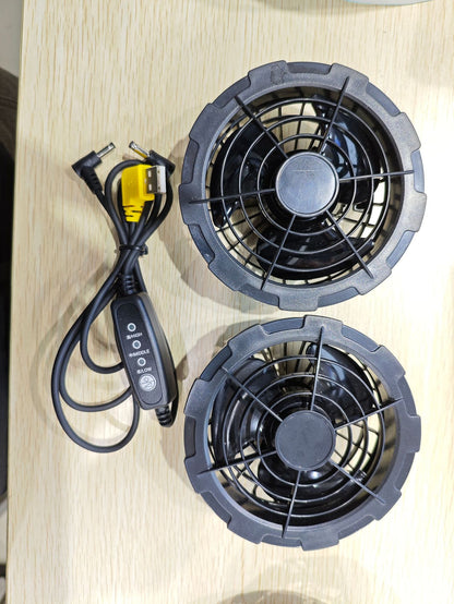 Cooling Vest with Reflective Strips and Built-in Fans