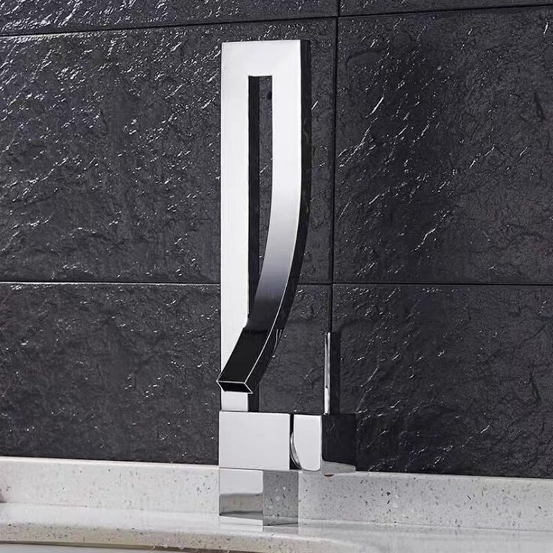 Copper Basin Faucet Rotary Waterfall Spout