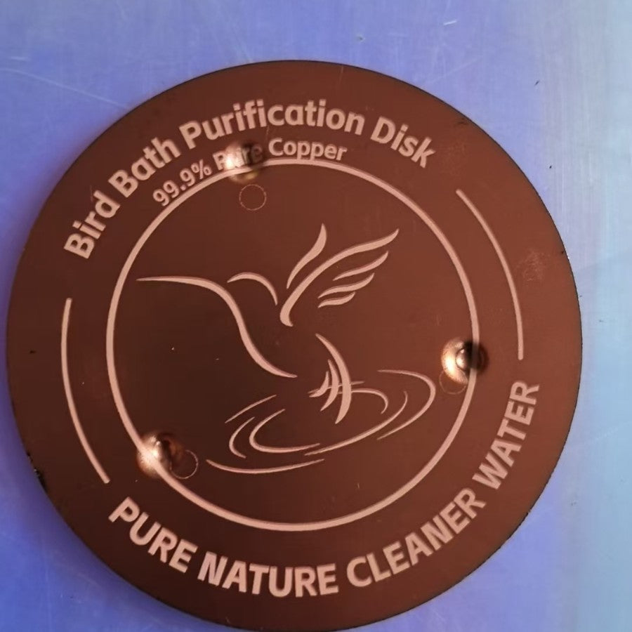 Copper Bird Bath Cleaning Disc