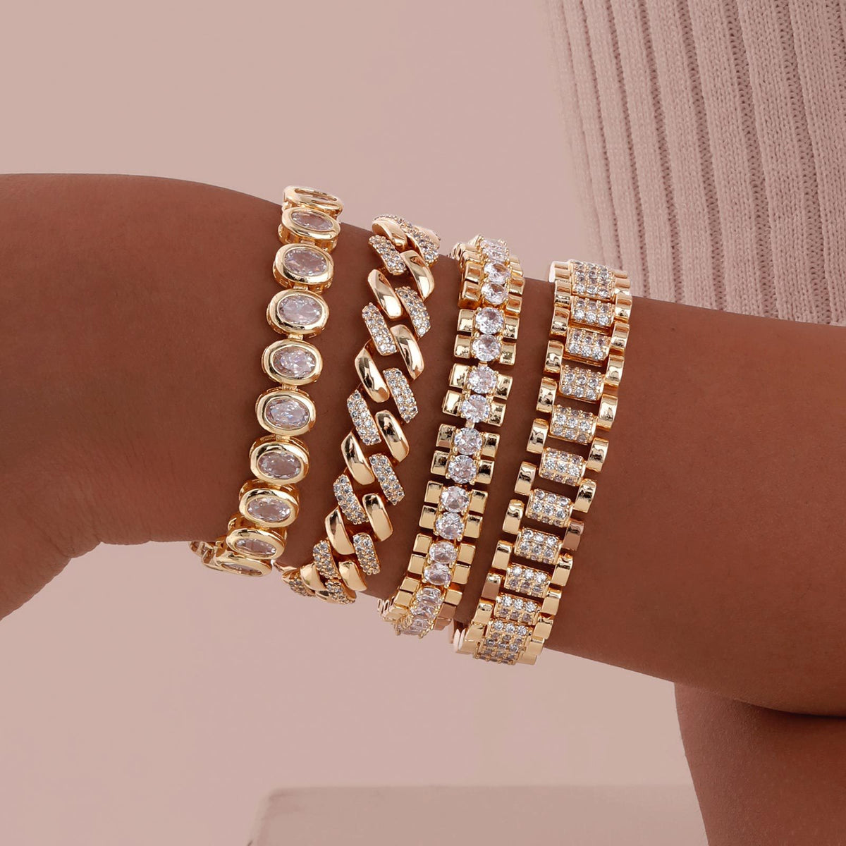Copper Bracelet Zircon