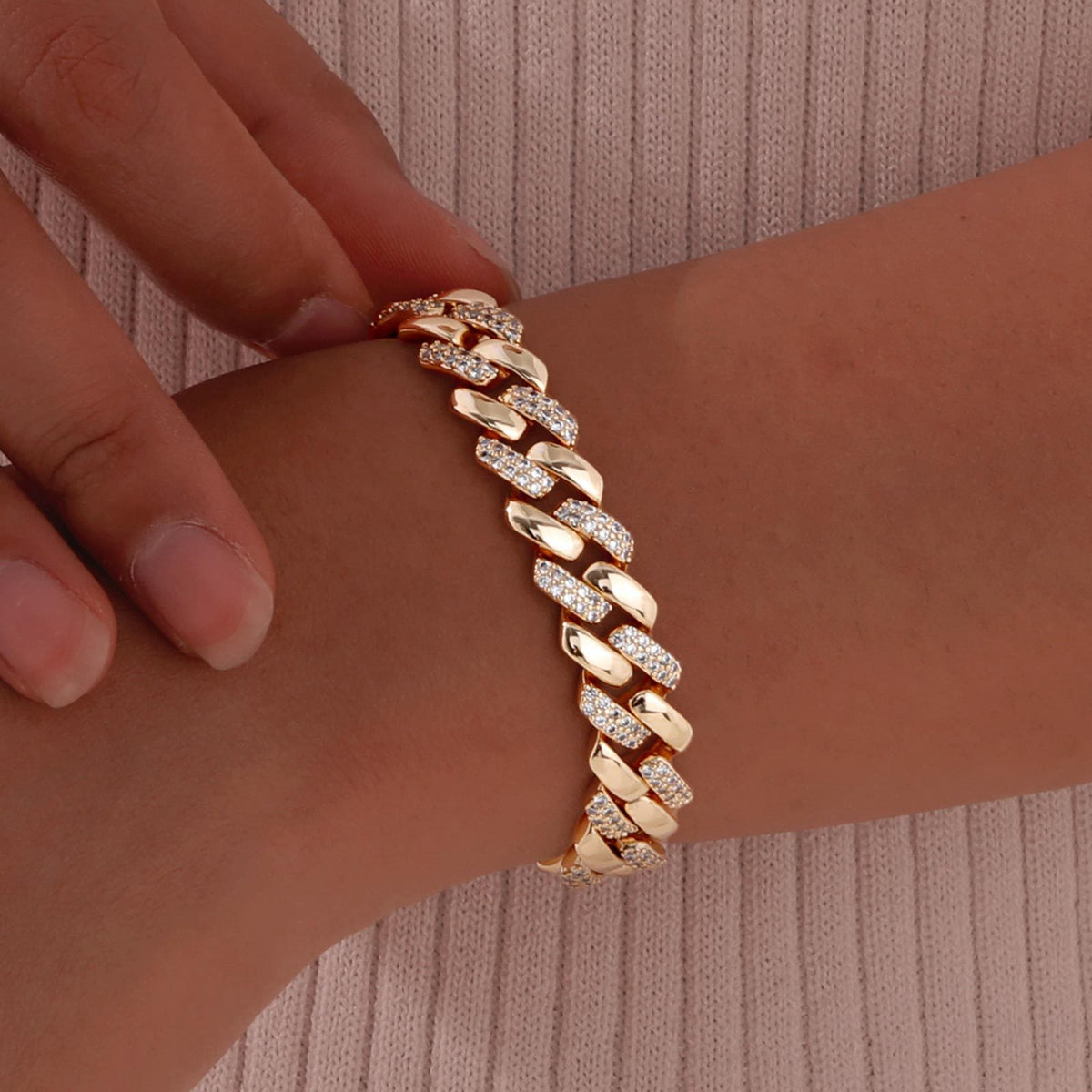 Copper Bracelet Zircon