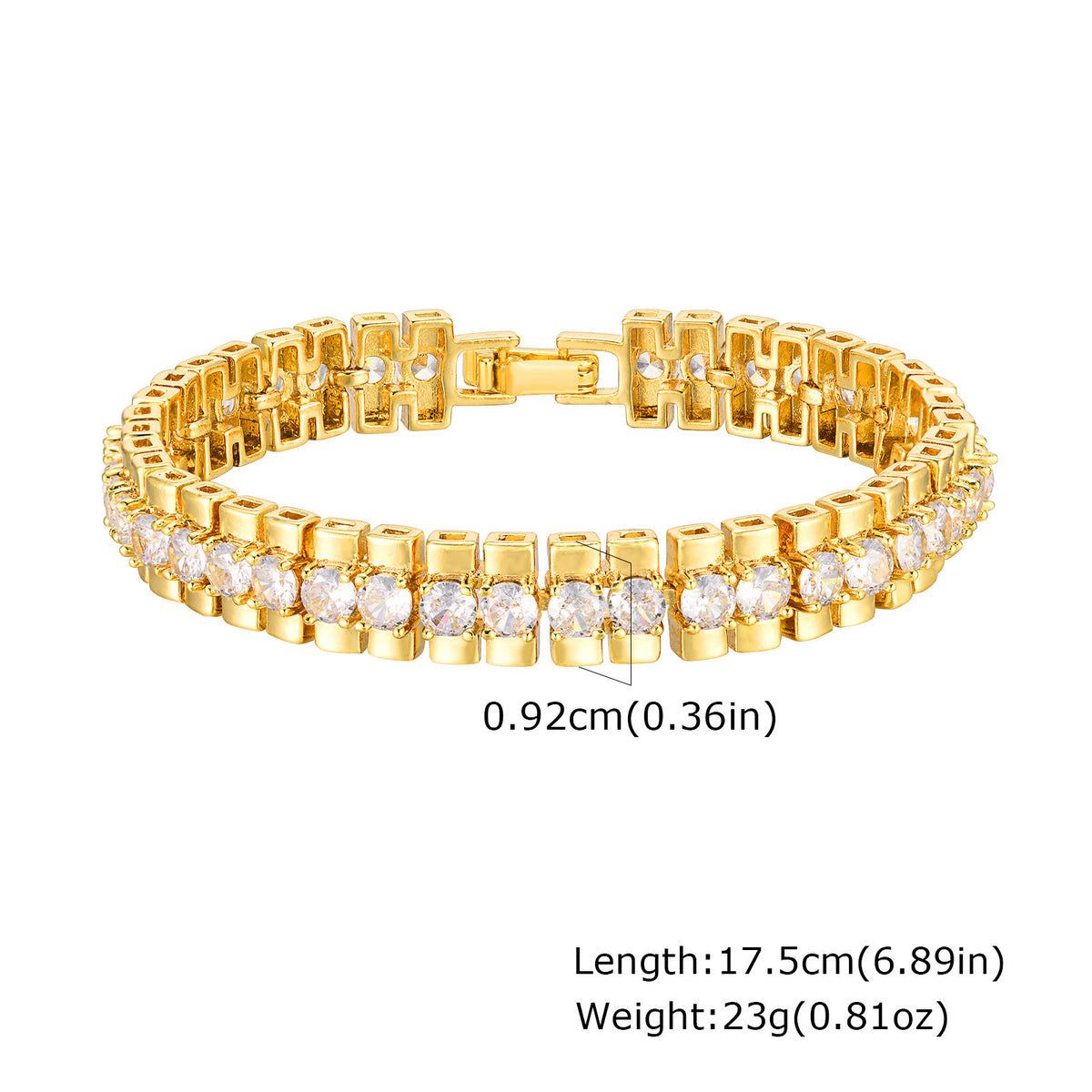 Copper Bracelet Zircon