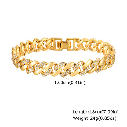 Copper Bracelet Zircon
