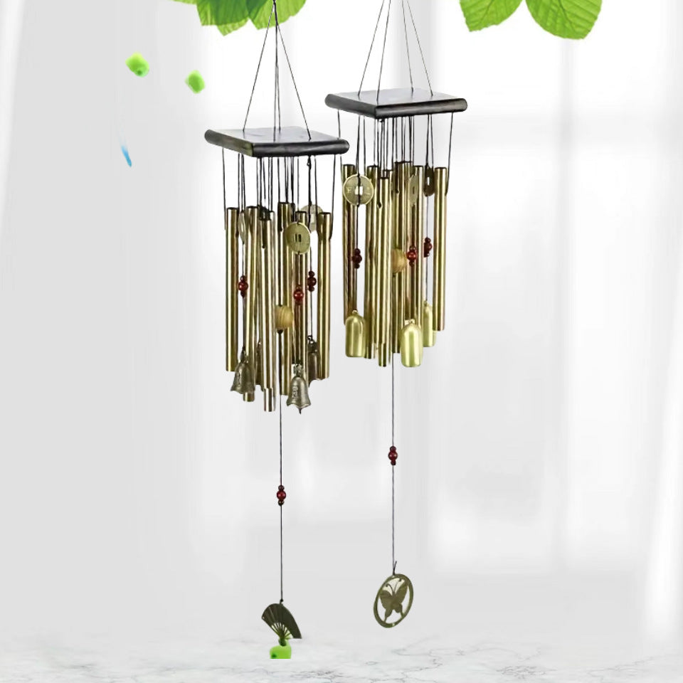 Copper Butterfly Fan Wind Chime