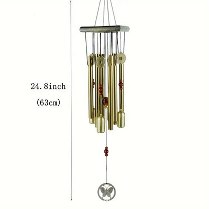 Copper Butterfly Fan Wind Chime